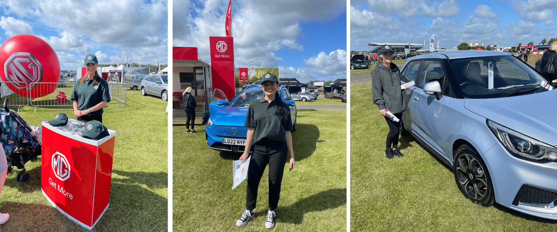 motorsport staff at silverstone for MG